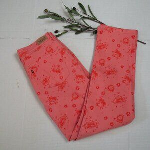 Levi's Floral Perfectly Slimming 512 Straight Leg Stretch Jeans Size 14